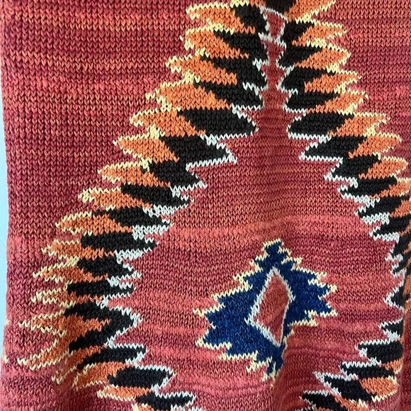 Ralph Lauren Western Lined Brown and Red Maxi Trumpet Skirt NWOT size M - Picture 7 of 7